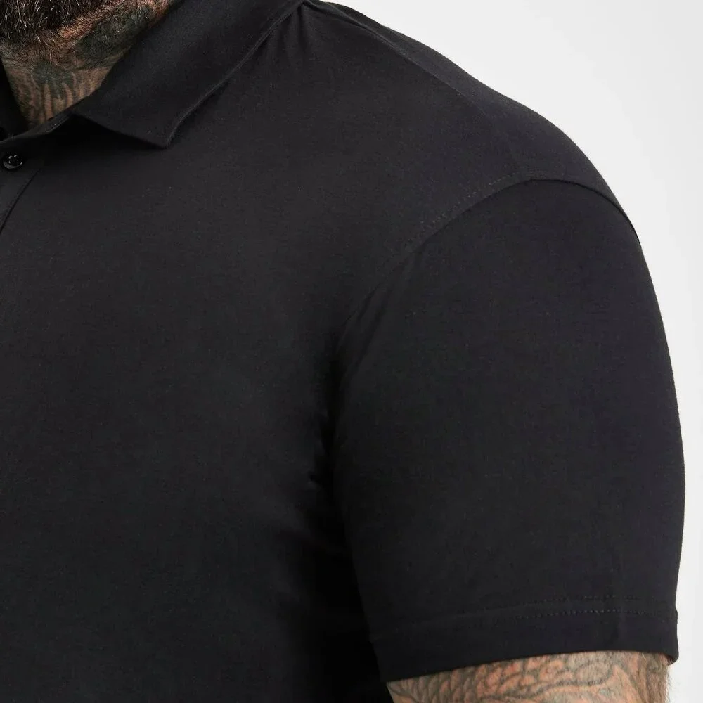 Built Different Black Polo‎ Size 4XL